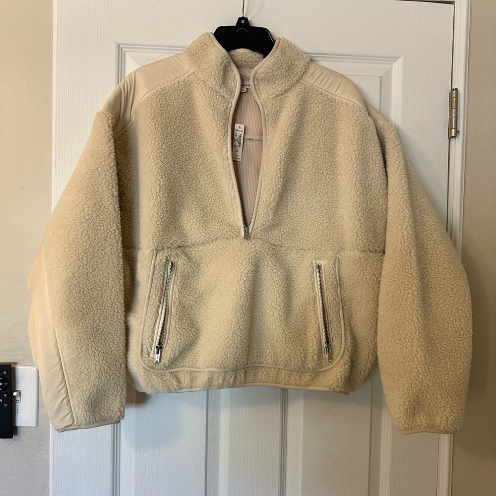 Madewell Cream Sherpa Jacket